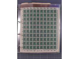 1921/22, postfrischer und ungebrauchter Bestand mit etwas über 200 Bogen und Bogenteilen, dabei Walzen- und Plattenbogen, HAN