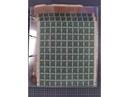 1921/22, postfrischer und ungebrauchter Bestand mit etwas über 200 Bogen und Bogenteilen, dabei Walzen- und Plattenbogen, HAN