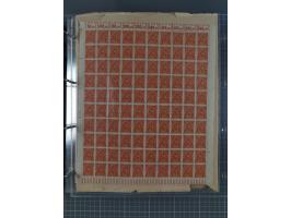 1921/22, postfrischer und ungebrauchter Bestand mit etwas über 200 Bogen und Bogenteilen, dabei Walzen- und Plattenbogen, HAN