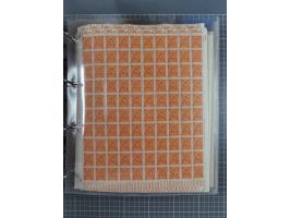 1921/22, postfrischer und ungebrauchter Bestand mit etwas über 200 Bogen und Bogenteilen, dabei Walzen- und Plattenbogen, HAN