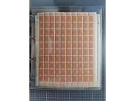 1921/22, postfrischer und ungebrauchter Bestand mit etwas über 200 Bogen und Bogenteilen, dabei Walzen- und Plattenbogen, HAN