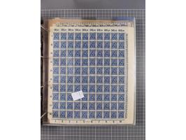 1921/22, postfrischer und ungebrauchter Bestand mit etwas über 200 Bogen und Bogenteilen, dabei Walzen- und Plattenbogen, HAN