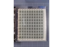 1921/22, postfrischer und ungebrauchter Bestand mit etwas über 200 Bogen und Bogenteilen, dabei Walzen- und Plattenbogen, HAN