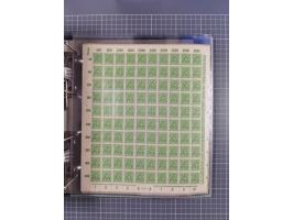 1921/22, postfrischer und ungebrauchter Bestand mit etwas über 200 Bogen und Bogenteilen, dabei Walzen- und Plattenbogen, HAN