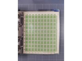 1921/22, postfrischer und ungebrauchter Bestand mit etwas über 200 Bogen und Bogenteilen, dabei Walzen- und Plattenbogen, HAN