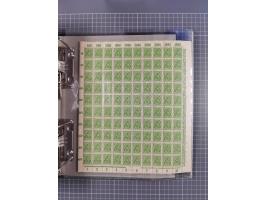 1921/22, postfrischer und ungebrauchter Bestand mit etwas über 200 Bogen und Bogenteilen, dabei Walzen- und Plattenbogen, HAN