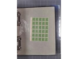 1921/22, postfrischer und ungebrauchter Bestand mit etwas über 200 Bogen und Bogenteilen, dabei Walzen- und Plattenbogen, HAN