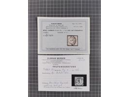 1856/64, ungebrauchte und gestempelte Sammlung ab Mi.-Nr. 1 gestempelt (FB Berger BPP). Dabei u.a. Mi.-Nr. 6a gestempelt (sig