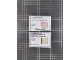 1856/64, ungebrauchte und gestempelte Sammlung ab Mi.-Nr. 1 gestempelt (FB Berger BPP). Dabei u.a. Mi.-Nr. 6a gestempelt (sig