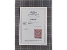 1852/62, meist ungebrauchte und gestempelte Sammlung mit vielen besseren Marken und Farben. Dabei u.a. Mi.-Nr. 1 gestempelt (