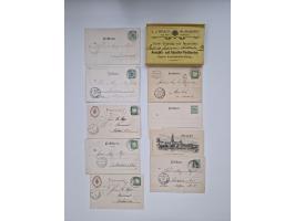1900/39 (ca.), über 100 Karten, meist gebrauchte Privatganzsachen aus Bayern, sowie ein wenig anderes aus anderen Staaten, we