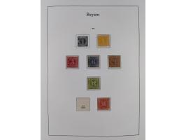 Baden bis Württemberg, ungebrauchte und gestempelte alte Sammlung, dabei u.a. Bayern Mi.-Nr. 1 vollrandig ungebraucht, sowie 