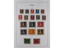 Baden bis Württemberg, ungebrauchte und gestempelte alte Sammlung, dabei u.a. Bayern Mi.-Nr. 1 vollrandig ungebraucht, sowie 