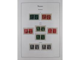 Baden bis Württemberg, ungebrauchte und gestempelte alte Sammlung, dabei u.a. Bayern Mi.-Nr. 1 vollrandig ungebraucht, sowie 