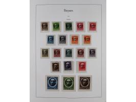 Baden bis Württemberg, ungebrauchte und gestempelte alte Sammlung, dabei u.a. Bayern Mi.-Nr. 1 vollrandig ungebraucht, sowie 