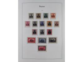Baden bis Württemberg, ungebrauchte und gestempelte alte Sammlung, dabei u.a. Bayern Mi.-Nr. 1 vollrandig ungebraucht, sowie 