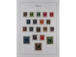 Baden bis Württemberg, ungebrauchte und gestempelte alte Sammlung, dabei u.a. Bayern Mi.-Nr. 1 vollrandig ungebraucht, sowie 