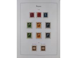 Baden bis Württemberg, ungebrauchte und gestempelte alte Sammlung, dabei u.a. Bayern Mi.-Nr. 1 vollrandig ungebraucht, sowie 