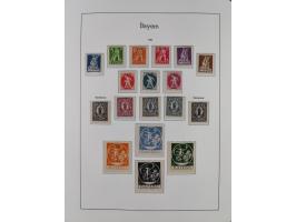 Baden bis Württemberg, ungebrauchte und gestempelte alte Sammlung, dabei u.a. Bayern Mi.-Nr. 1 vollrandig ungebraucht, sowie 