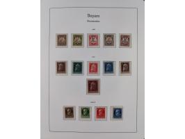 Baden bis Württemberg, ungebrauchte und gestempelte alte Sammlung, dabei u.a. Bayern Mi.-Nr. 1 vollrandig ungebraucht, sowie 