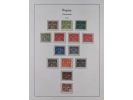 Baden bis Württemberg, ungebrauchte und gestempelte alte Sammlung, dabei u.a. Bayern Mi.-Nr. 1 vollrandig ungebraucht, sowie 