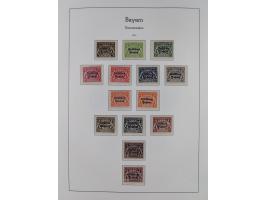 Baden bis Württemberg, ungebrauchte und gestempelte alte Sammlung, dabei u.a. Bayern Mi.-Nr. 1 vollrandig ungebraucht, sowie 