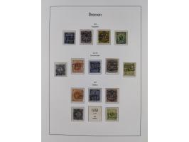 Baden bis Württemberg, ungebrauchte und gestempelte alte Sammlung, dabei u.a. Bayern Mi.-Nr. 1 vollrandig ungebraucht, sowie 