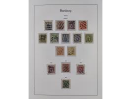 Baden bis Württemberg, ungebrauchte und gestempelte alte Sammlung, dabei u.a. Bayern Mi.-Nr. 1 vollrandig ungebraucht, sowie 