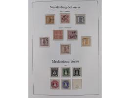 Baden bis Württemberg, ungebrauchte und gestempelte alte Sammlung, dabei u.a. Bayern Mi.-Nr. 1 vollrandig ungebraucht, sowie 