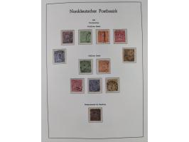 Baden bis Württemberg, ungebrauchte und gestempelte alte Sammlung, dabei u.a. Bayern Mi.-Nr. 1 vollrandig ungebraucht, sowie 