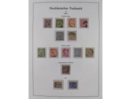 Baden bis Württemberg, ungebrauchte und gestempelte alte Sammlung, dabei u.a. Bayern Mi.-Nr. 1 vollrandig ungebraucht, sowie 