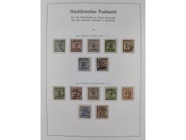 Baden bis Württemberg, ungebrauchte und gestempelte alte Sammlung, dabei u.a. Bayern Mi.-Nr. 1 vollrandig ungebraucht, sowie 