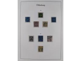 Baden bis Württemberg, ungebrauchte und gestempelte alte Sammlung, dabei u.a. Bayern Mi.-Nr. 1 vollrandig ungebraucht, sowie 