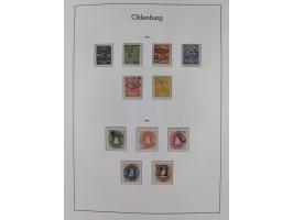 Baden bis Württemberg, ungebrauchte und gestempelte alte Sammlung, dabei u.a. Bayern Mi.-Nr. 1 vollrandig ungebraucht, sowie 