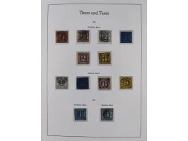 Baden bis Württemberg, ungebrauchte und gestempelte alte Sammlung, dabei u.a. Bayern Mi.-Nr. 1 vollrandig ungebraucht, sowie 