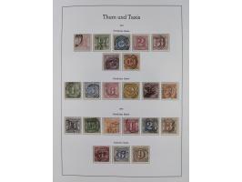 Baden bis Württemberg, ungebrauchte und gestempelte alte Sammlung, dabei u.a. Bayern Mi.-Nr. 1 vollrandig ungebraucht, sowie 