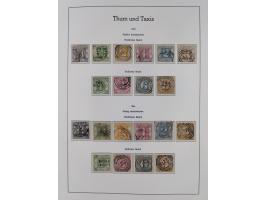 Baden bis Württemberg, ungebrauchte und gestempelte alte Sammlung, dabei u.a. Bayern Mi.-Nr. 1 vollrandig ungebraucht, sowie 