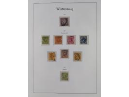 Baden bis Württemberg, ungebrauchte und gestempelte alte Sammlung, dabei u.a. Bayern Mi.-Nr. 1 vollrandig ungebraucht, sowie 