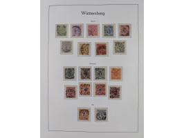 Baden bis Württemberg, ungebrauchte und gestempelte alte Sammlung, dabei u.a. Bayern Mi.-Nr. 1 vollrandig ungebraucht, sowie 