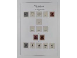 Baden bis Württemberg, ungebrauchte und gestempelte alte Sammlung, dabei u.a. Bayern Mi.-Nr. 1 vollrandig ungebraucht, sowie 