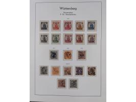 Baden bis Württemberg, ungebrauchte und gestempelte alte Sammlung, dabei u.a. Bayern Mi.-Nr. 1 vollrandig ungebraucht, sowie 