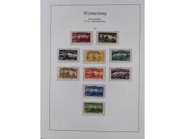 Baden bis Württemberg, ungebrauchte und gestempelte alte Sammlung, dabei u.a. Bayern Mi.-Nr. 1 vollrandig ungebraucht, sowie 