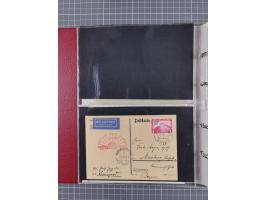 1928/48, über 40 Briefe, dabei u.a. Zeppelinpost mit Islandfahrt, Polarpost 1 M., Holztaube, Liechtenstein, etc., ferner Noth