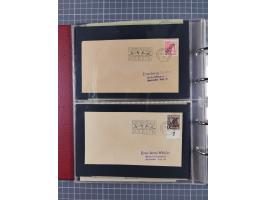 1928/48, über 40 Briefe, dabei u.a. Zeppelinpost mit Islandfahrt, Polarpost 1 M., Holztaube, Liechtenstein, etc., ferner Noth