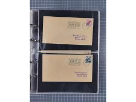 1928/48, über 40 Briefe, dabei u.a. Zeppelinpost mit Islandfahrt, Polarpost 1 M., Holztaube, Liechtenstein, etc., ferner Noth