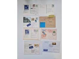 1949/90, umfangreicher Sammlungsbestand mit ca. 350 Briefen, Karten und Ganzsachen mit vielen besseren Frankaturen, sehr viel