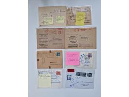 1949/90, umfangreicher Sammlungsbestand mit ca. 350 Briefen, Karten und Ganzsachen mit vielen besseren Frankaturen, sehr viel