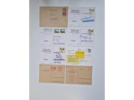 1949/90, umfangreicher Sammlungsbestand mit ca. 350 Briefen, Karten und Ganzsachen mit vielen besseren Frankaturen, sehr viel