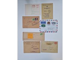 1949/90, umfangreicher Sammlungsbestand mit ca. 350 Briefen, Karten und Ganzsachen mit vielen besseren Frankaturen, sehr viel
