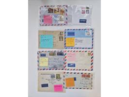 1949/90, umfangreicher Sammlungsbestand mit ca. 350 Briefen, Karten und Ganzsachen mit vielen besseren Frankaturen, sehr viel